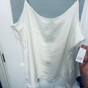 White tank top - GAP- XL. Tags NEW.